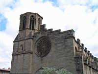 Carcassonne - Cathedrale Saint-Michel, Facade (1)